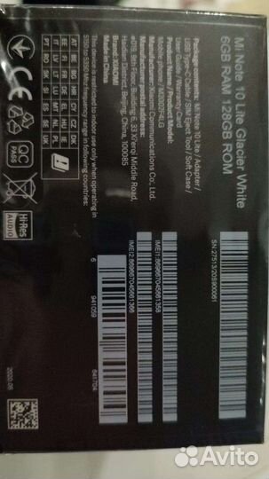 Xiaomi ми note 10 lite