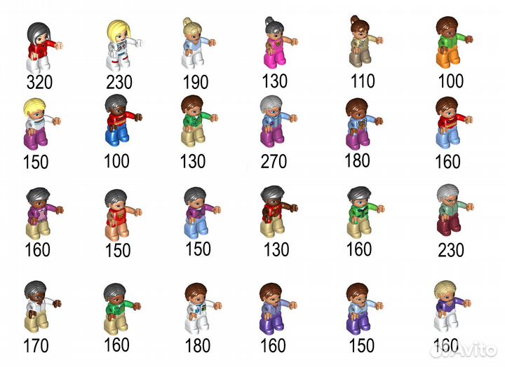 Lego дупло человечки фигурки