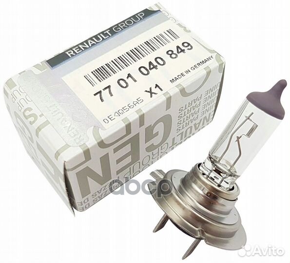 Лампа H7 55W renault 7701 040 849 7701 040 849