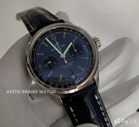 Часы Breitling Premier B01 Chronograph 42 blue dia