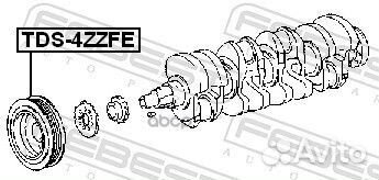 Шкив коленвала TDS-4zzfe TDS-4zzfe Febest
