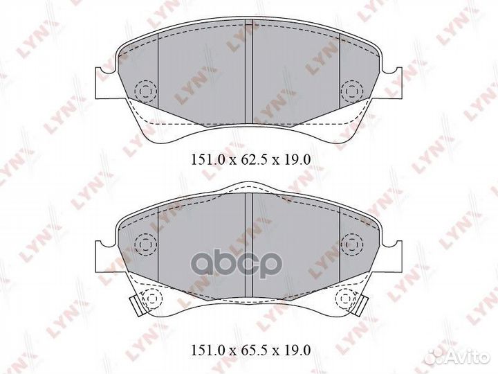 Колодки тормозные дисковые перед BD7598 LYN