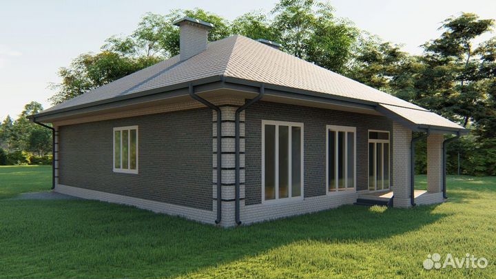 Альбом Проект одноэтажного дома - 138,02 м2