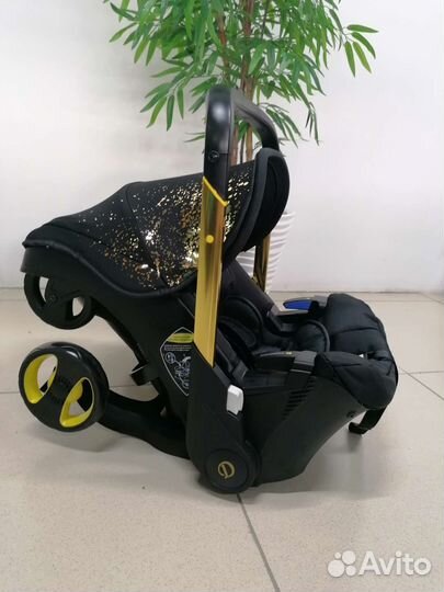 Новая коляска-автолюлька 4в1 Dalux (Black/звезда)