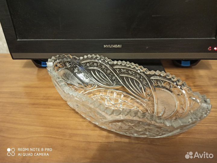 Хрусталь ладья салатник сахарница