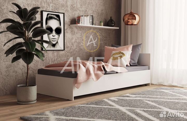 Кровать двуспальная с ящиками