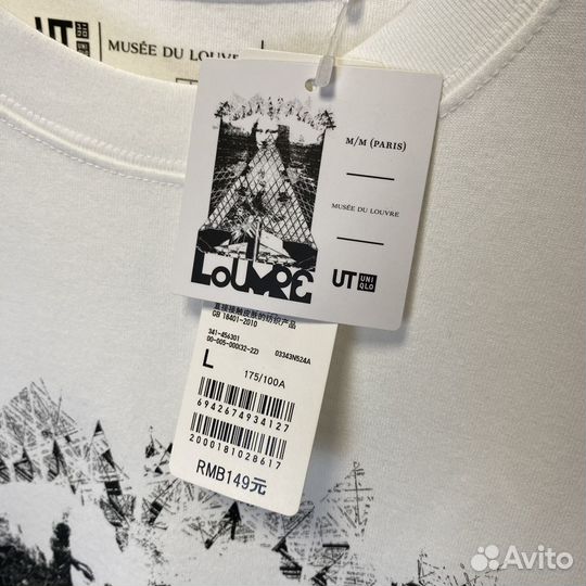 Футболка Uniqlo Louvre Paris оригинал М