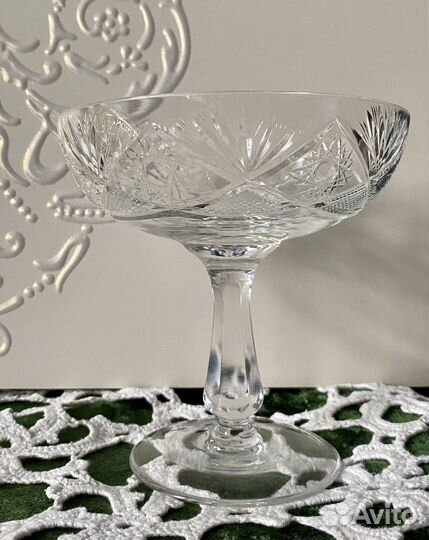 Ваза для фруктов хрустальная франция