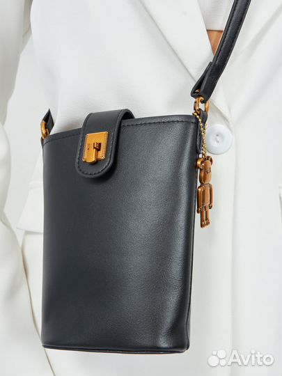 Сумка маленькая черная через плечо