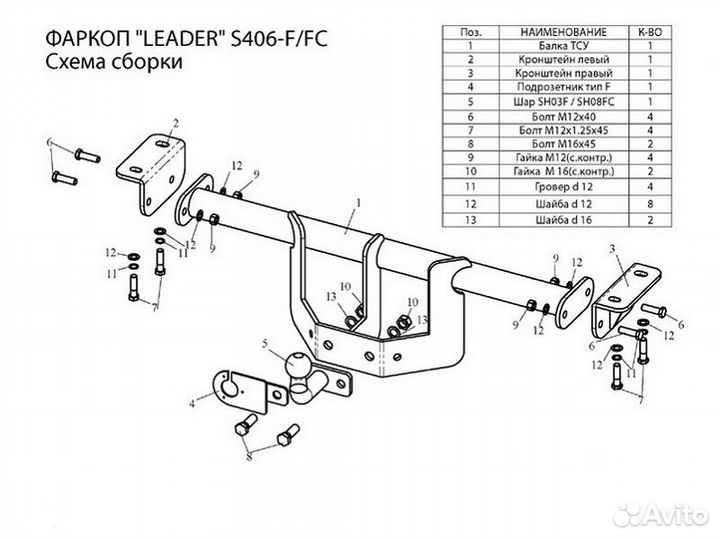 Фаркоп установка тсу Suzuki Grand Vitara II Restyl