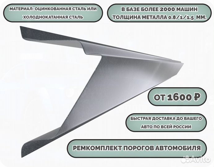 Пороги ремонтные на авто (ремкомплект)