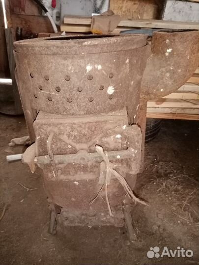 Печь буржуйка чугунная СССР