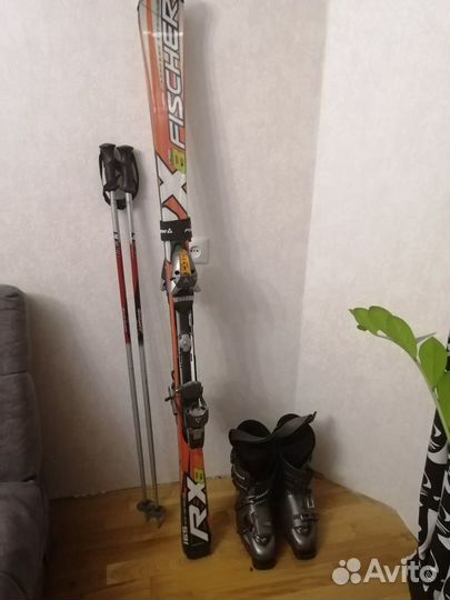 Горные лыжи fischer (комплект)