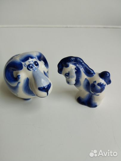 Фарфоровые фигурки Гжель Знаки зодиака