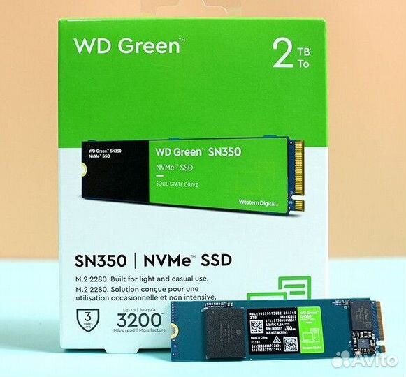 SSD M.2 накопитель WD Green SN350 2Tb