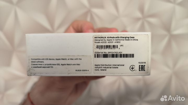 Коробка и комплект apple airpods 2 ростест