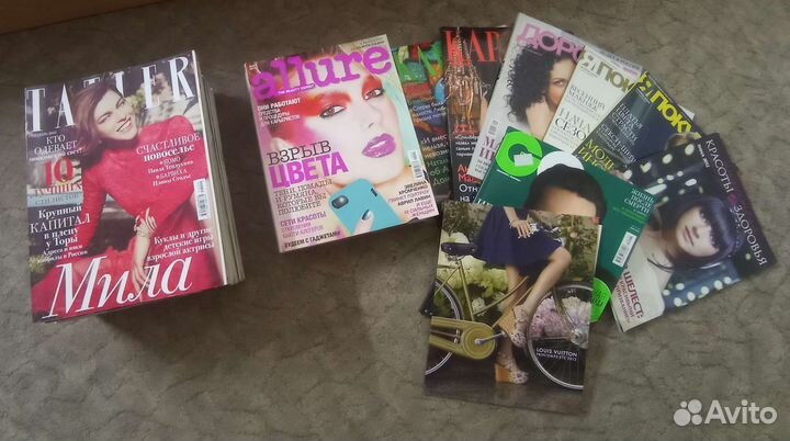 Журналы elle, tatler, allure, караван и другие