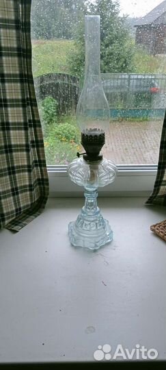 Керосиновая лампа стекло