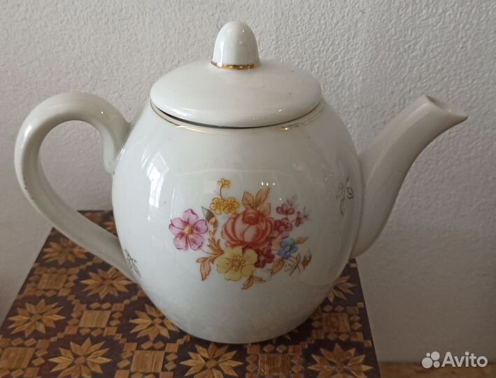 Чашка с блюдцем песочное