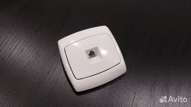 Розетка Модемная Schneider Wessen Рондо RJ-11