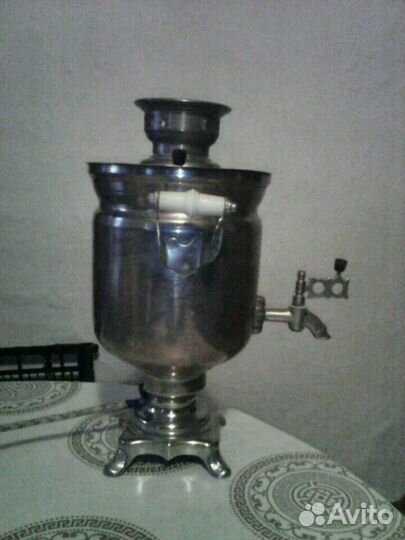 Самовар электрический латунный 3 л