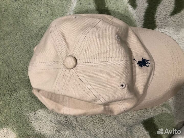 Кепка polo ralph lauren бежевая
