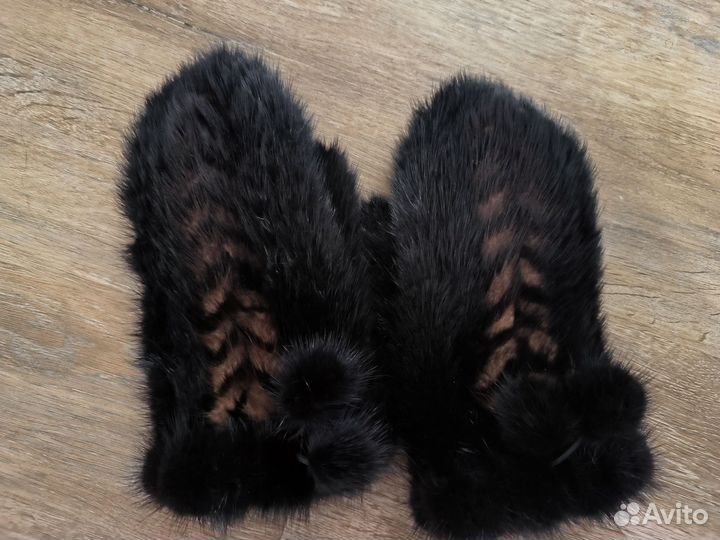 Варежки из норки