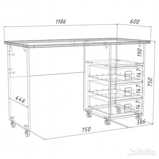 Письменный стол для школьника Легенда Л-03 белый