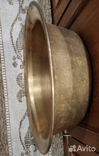 Латунный таз для варки варенья