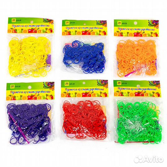 Цветные резиночки для плетения 300шт AN-35