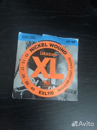 Струны daddario для электрогитары 10 46