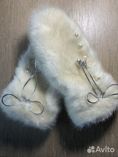 Варежки из норки