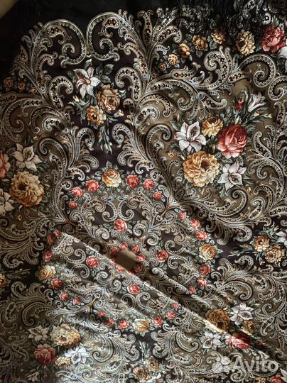 Павлопосадский платок шерсть