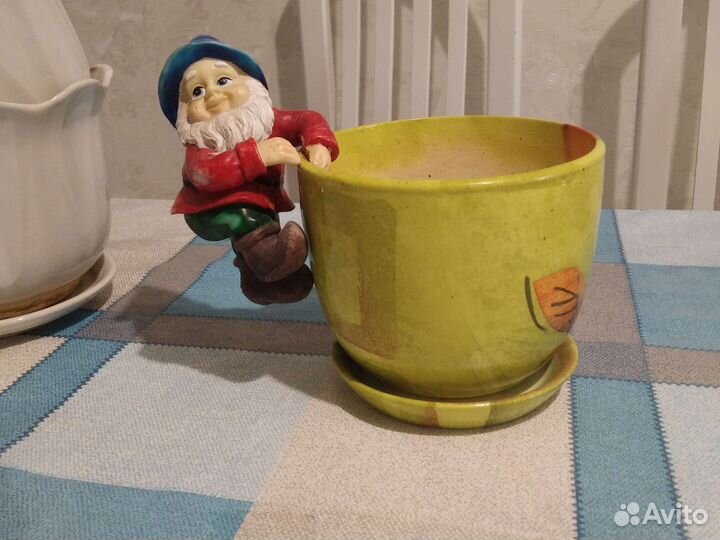 Керамические горшки для цветов бу