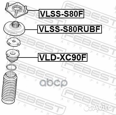 Опора переднего амортизатора vlss-S80F Febest