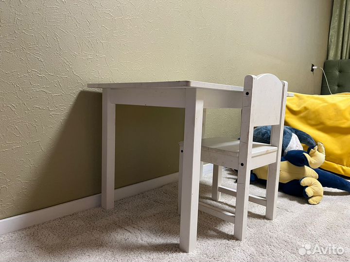 Детский стол и стул икеа