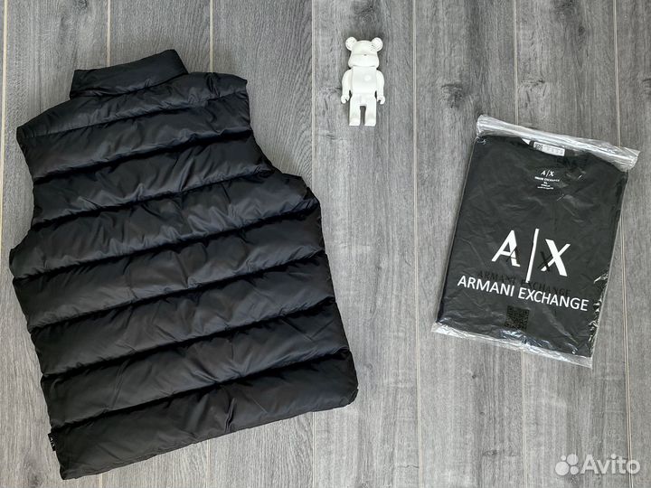 Мужская жилетка Armani Exchange+футболка в подарок