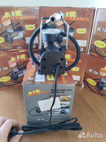Компрессор-насос автомобильный DC 12V, 965 kPa