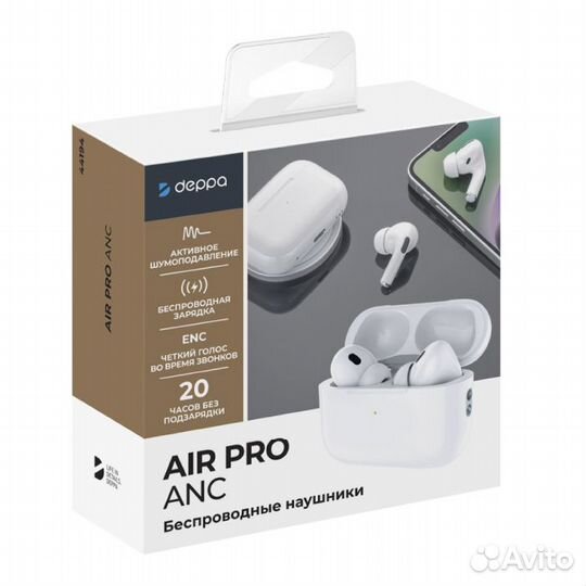 Беспроводные наушники с микрофоном Deppa Air Pro