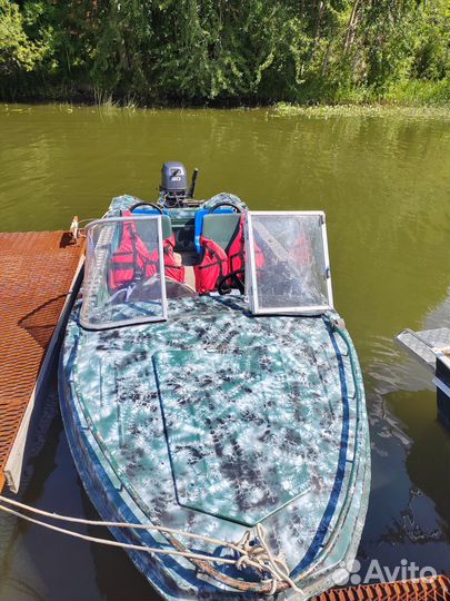 Продам лодку Обь-М с мотором Ямаха - 30 2т