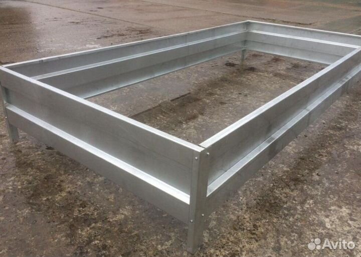 Грядка оцинкованная 1м х 2м х 22см