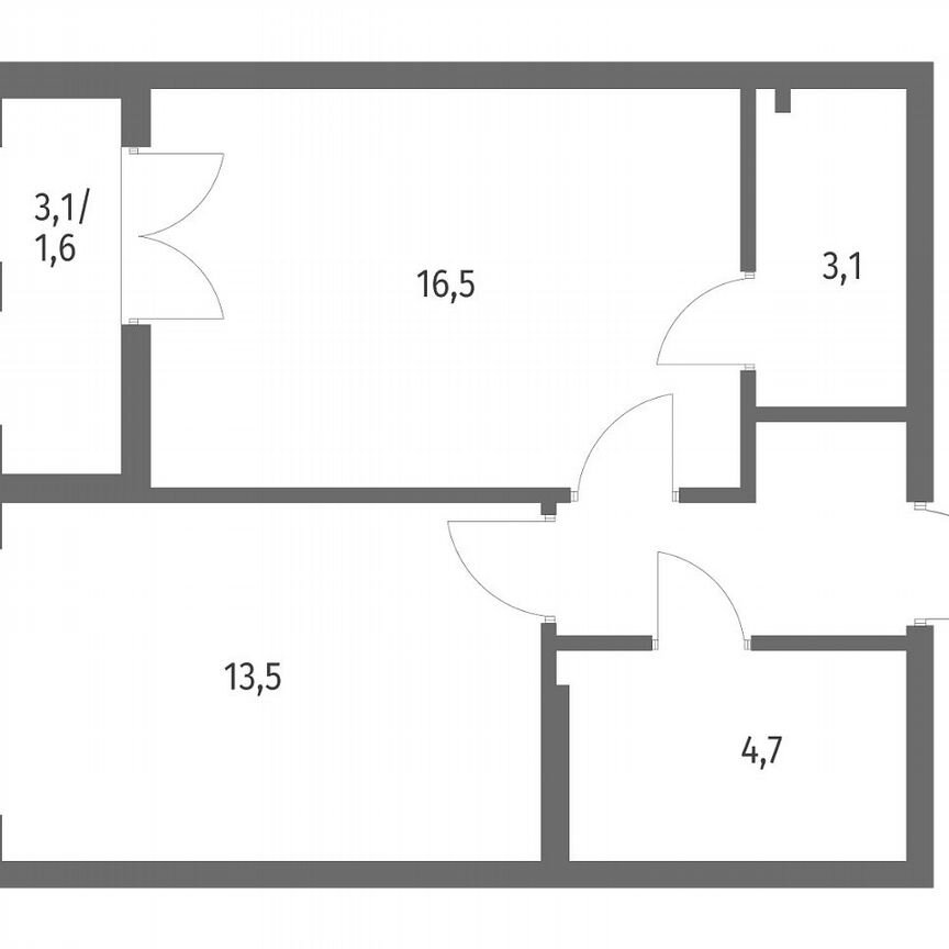 1-к. квартира, 43,5 м², 7/8 эт.