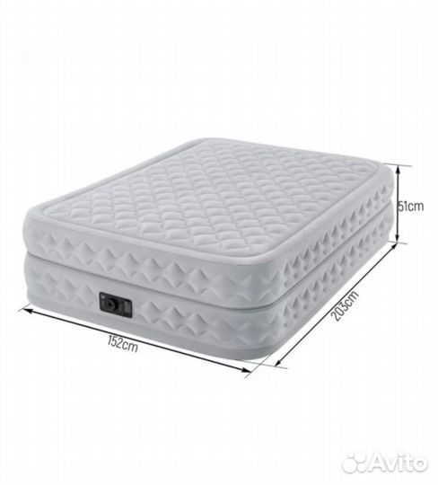 Intex двуспальная кровать надувная