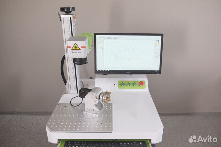 Волоконный лазерный маркер по металлу с чпу