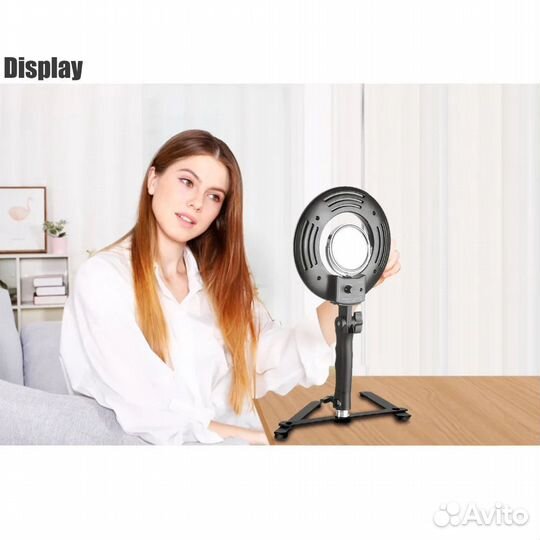 Настольный кольцевой светильник для макияжа 20 см