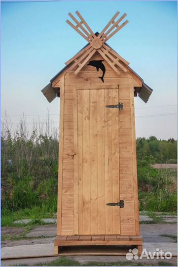 Дачный туалет деревянный YTW
