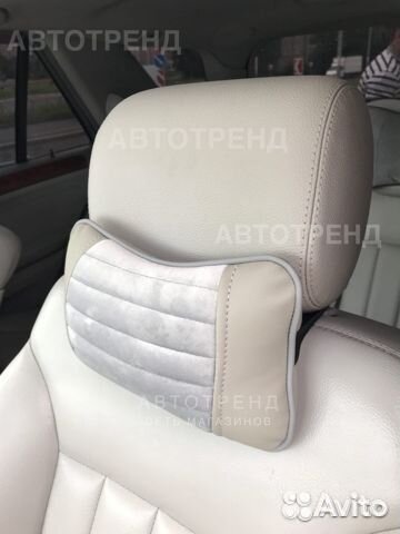 Подушка под шею серый