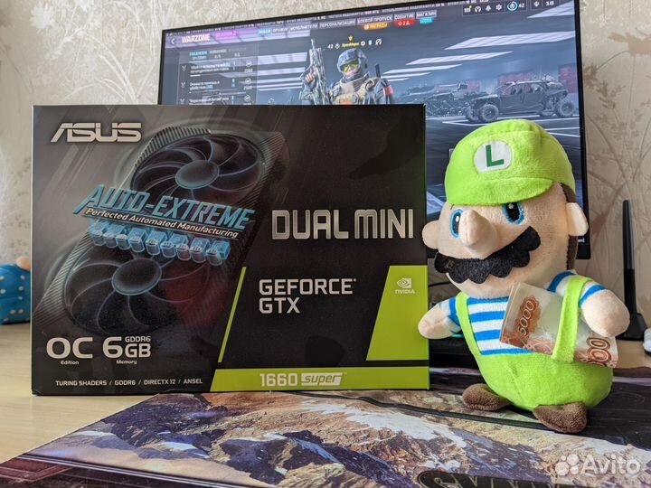 Видеокарта GeForce Asus gtx 1660 Super