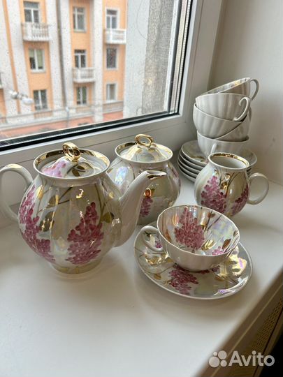 Фарфоровый чайный сервиз дулево