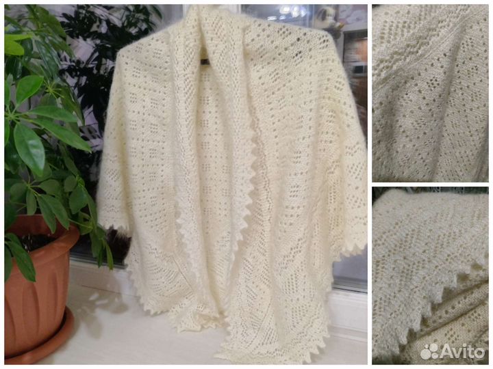 Пуховый платок шаль новый